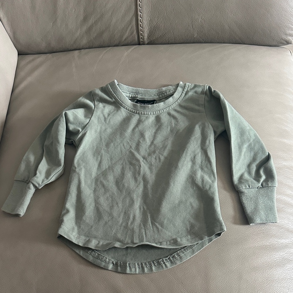 Little Bipsy Sage Green Long Sleeve Tee